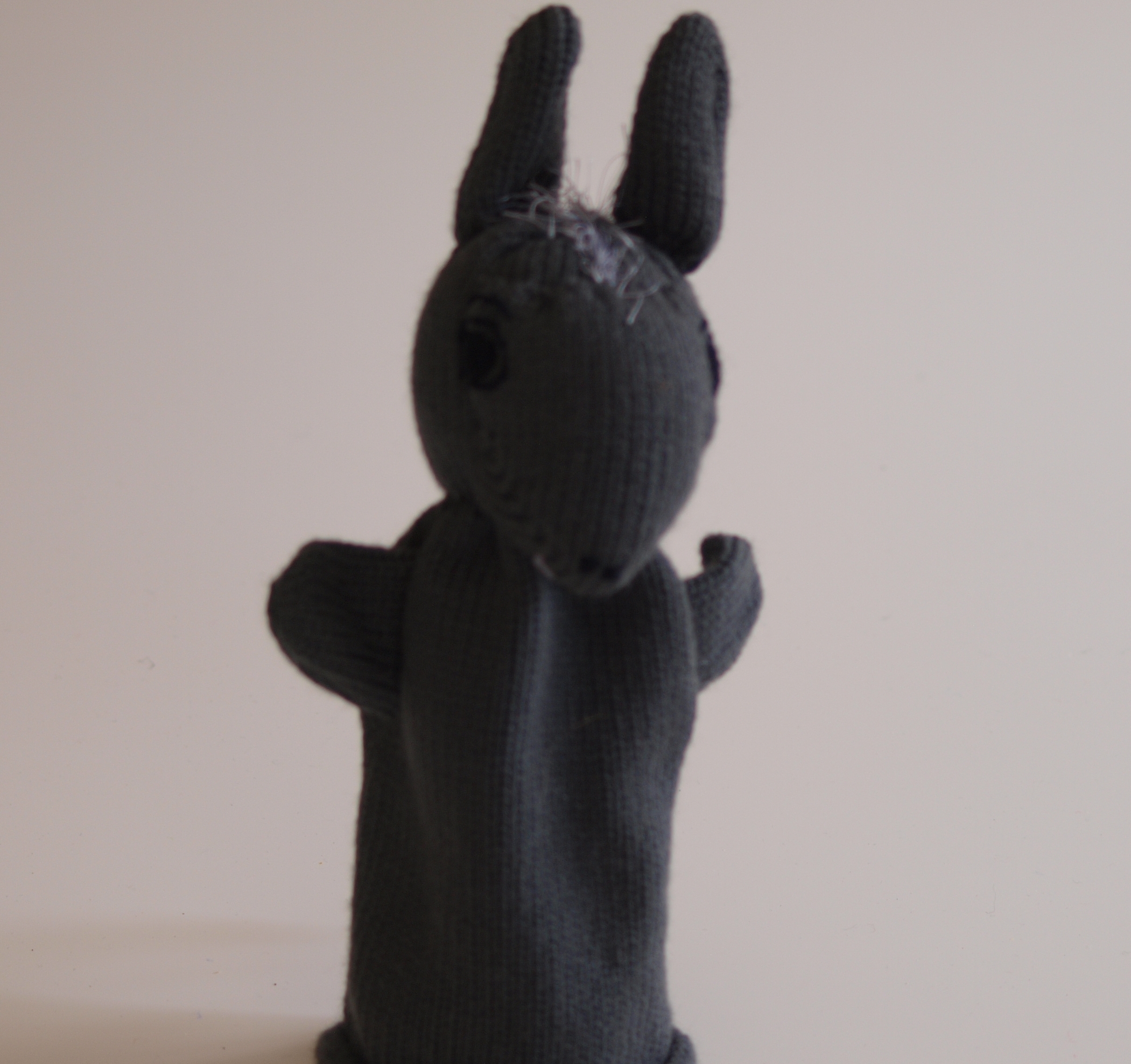 Handspielfigur Esel von vorne