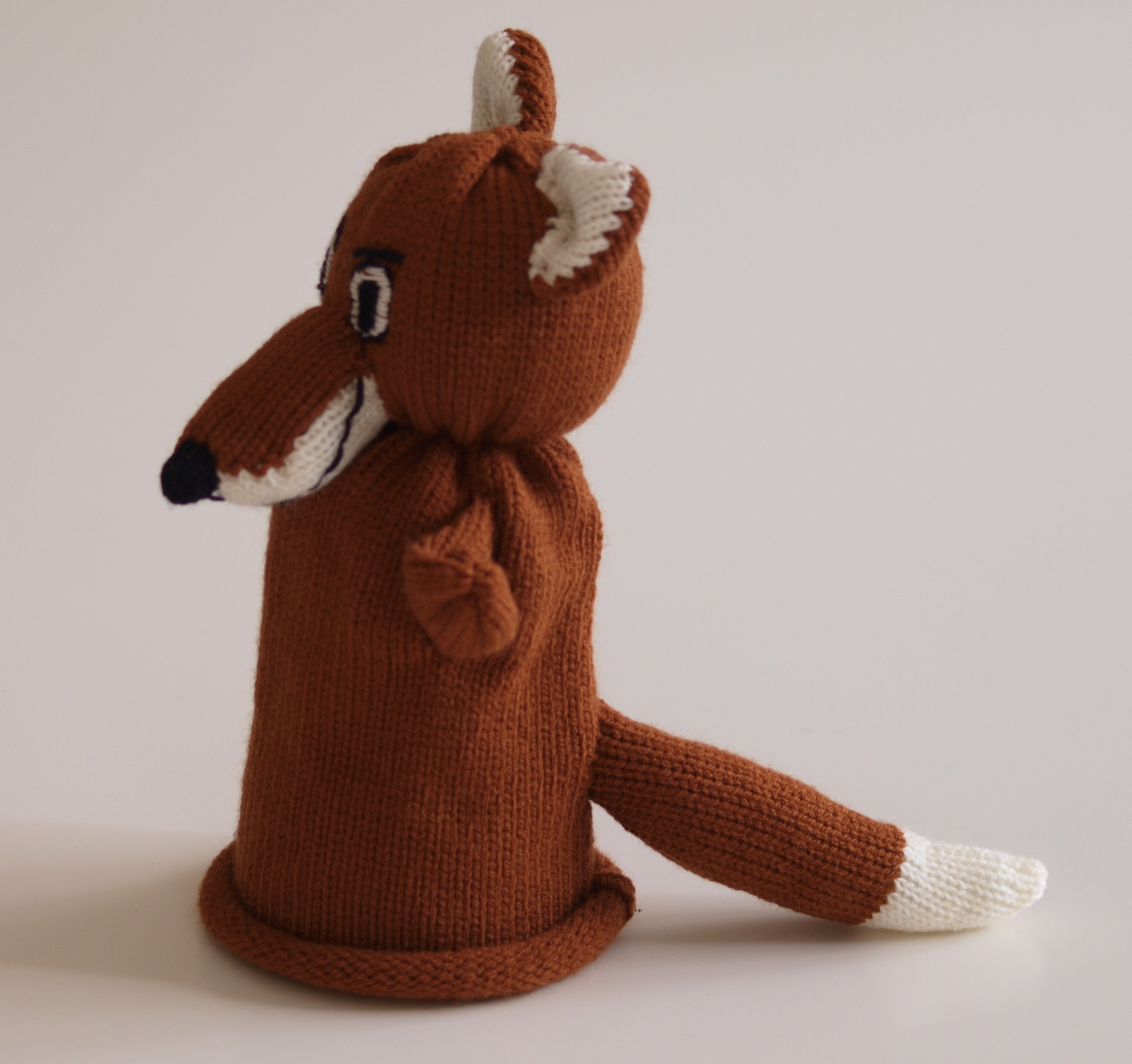 Handspielfigur Fuchs von links