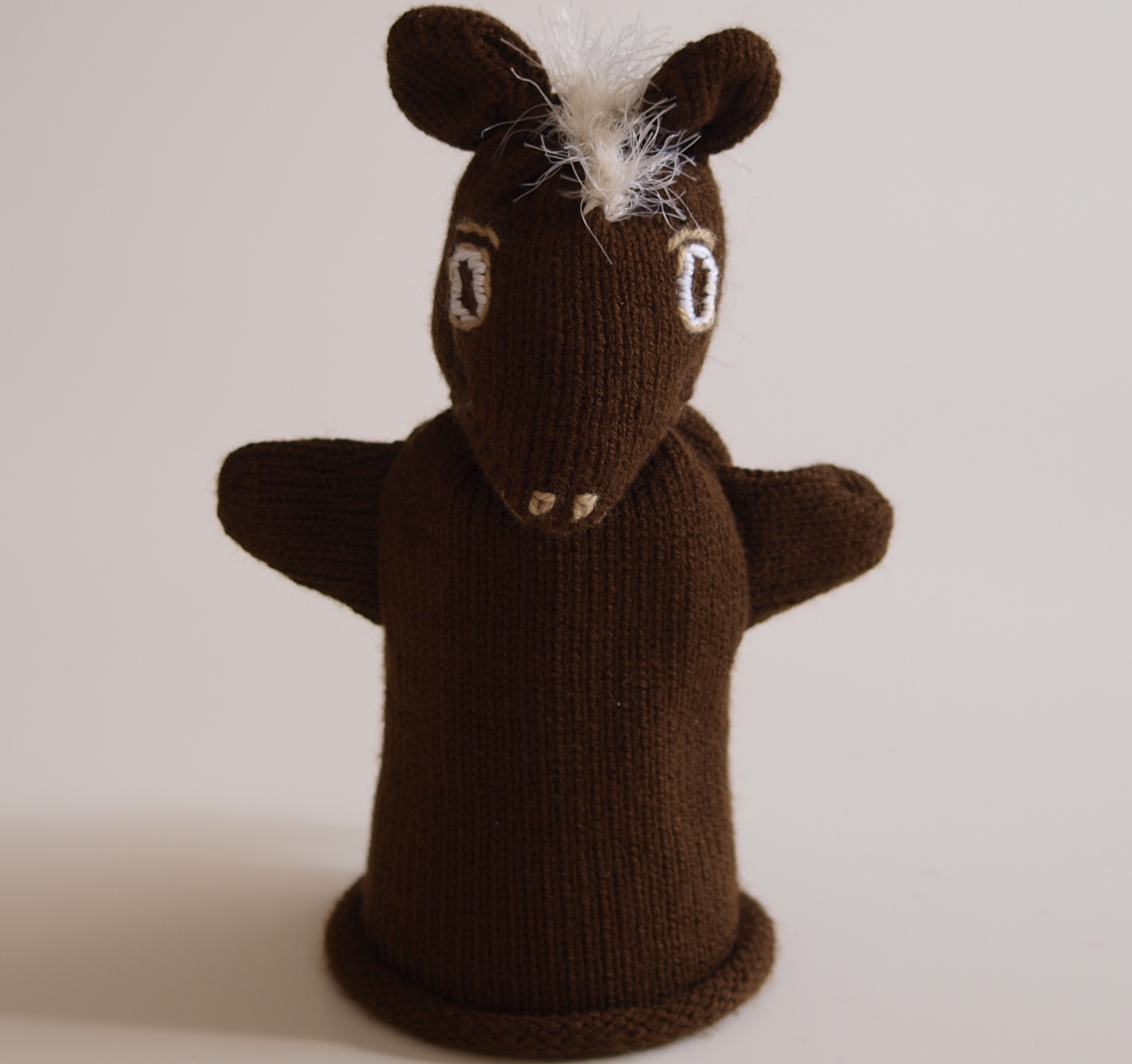 Handspielfigur Pferd von vorne