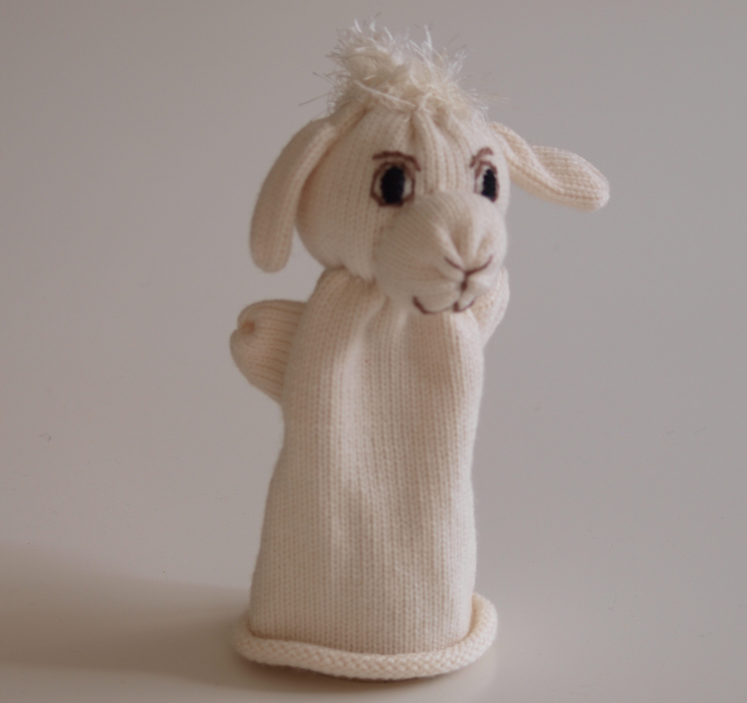 Handspielfigur Schaf von vorne