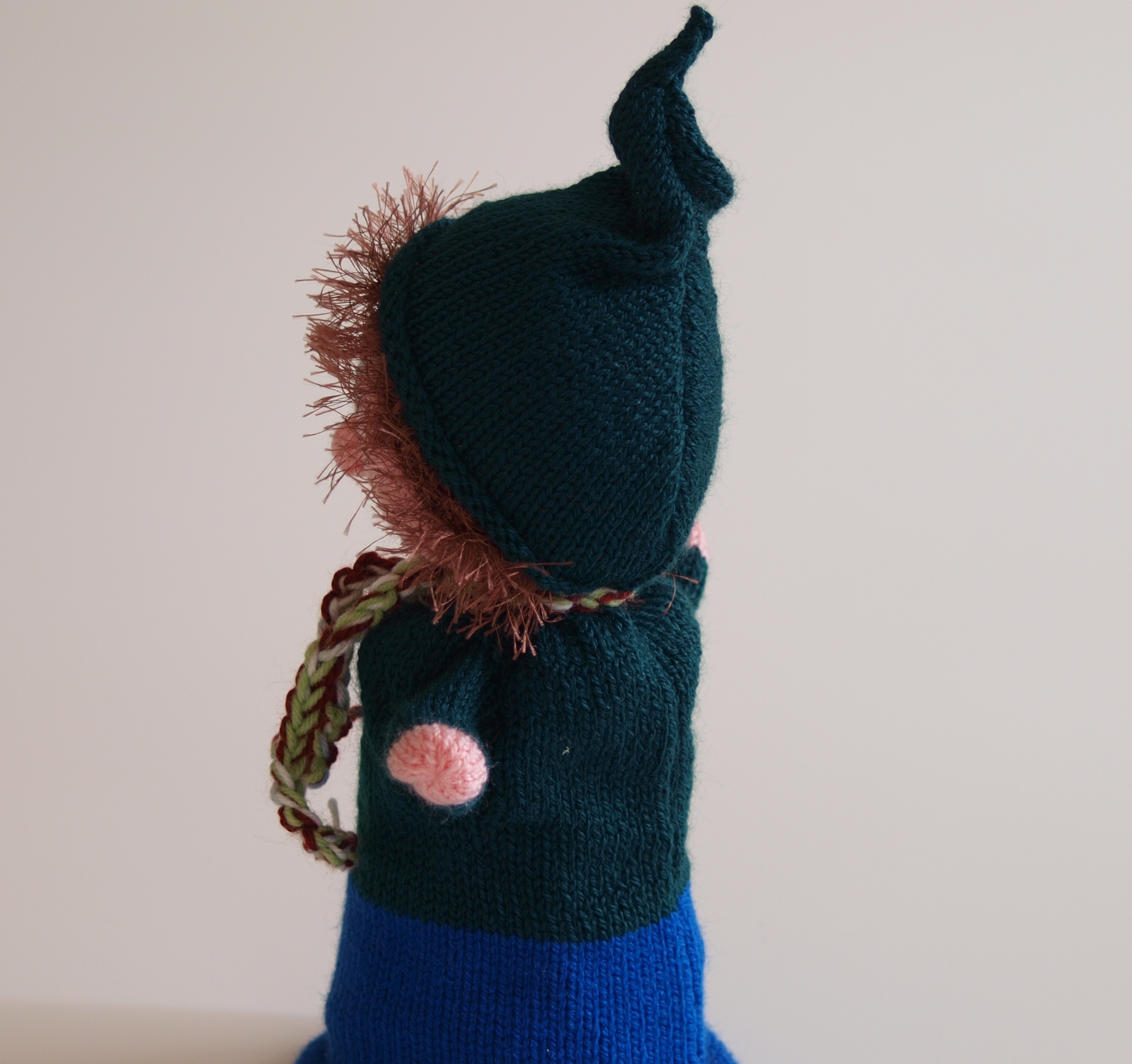 Handspielfigur Seppl von links