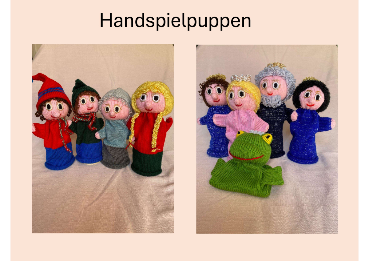 Handspielfiguren Märchen Froschkönig