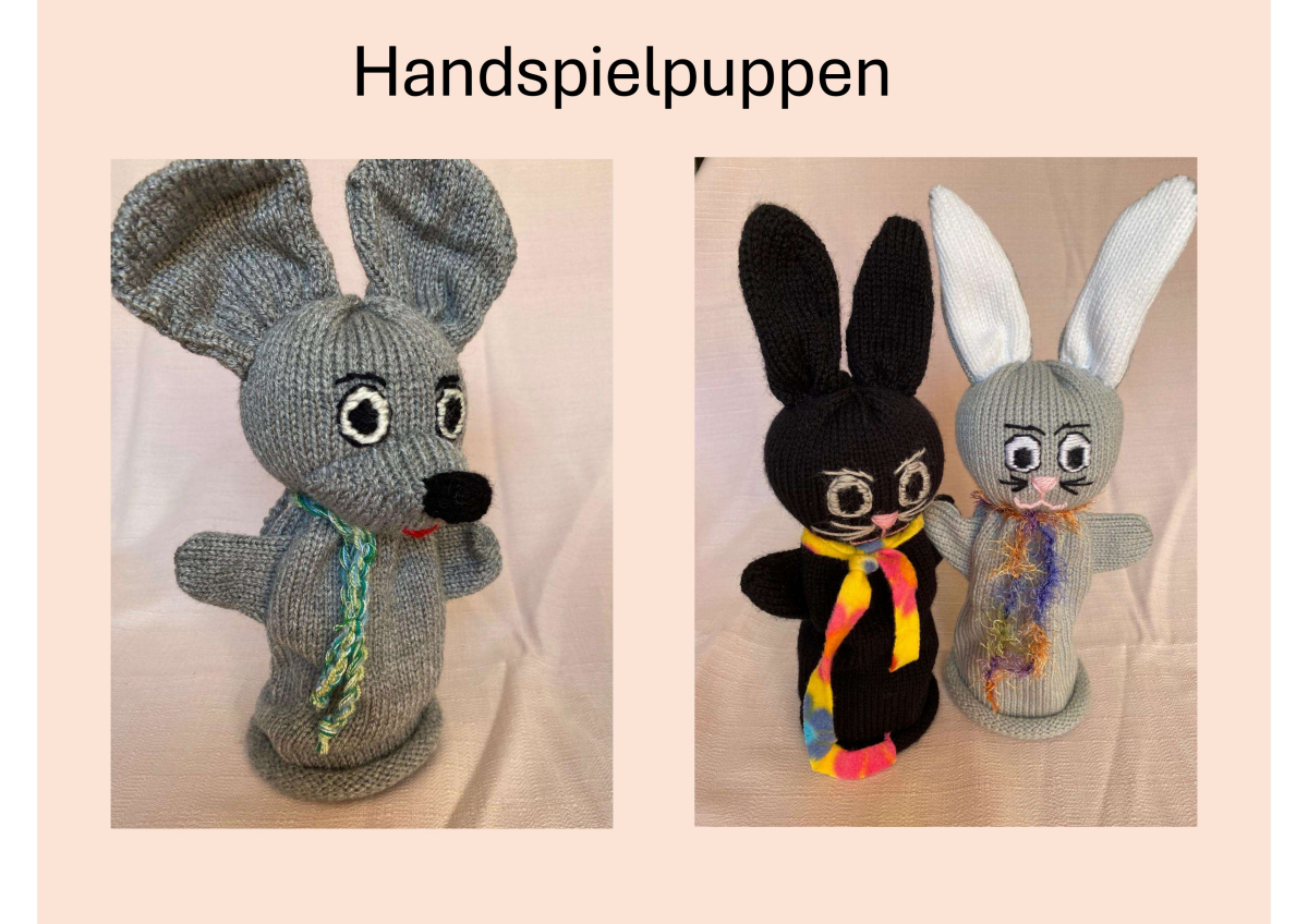 Handspielfiguren Maus und Hasen