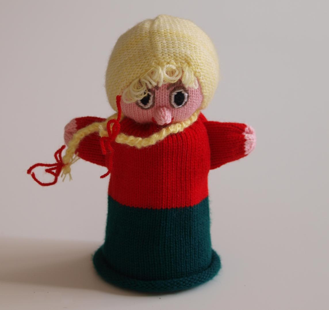 Handspielfigur Gretel von vorne