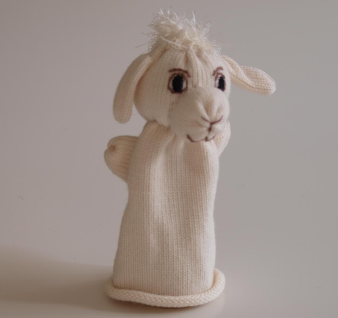 Handspielfigur Schaf von vorne