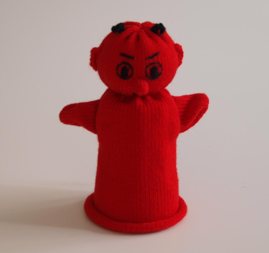 Handspielfigur Teufel von vorne