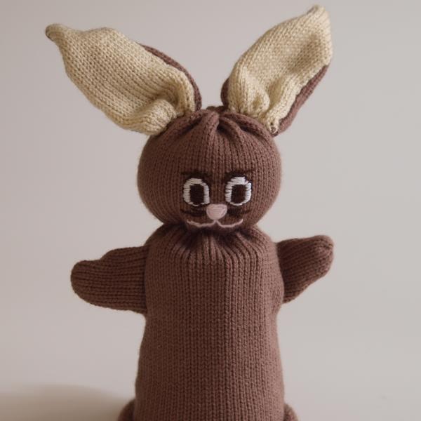 Handspielfigur Hase von vorne