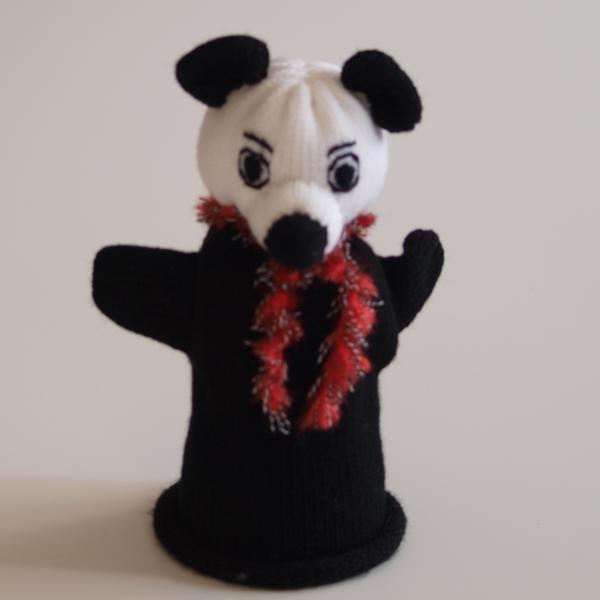 Handspielfigur Panda von vorne
