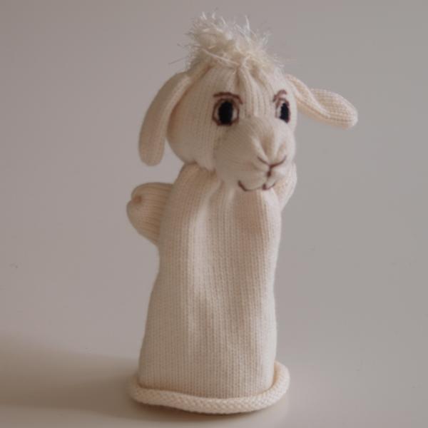 Handspielfigur Schaf von vorne