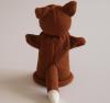 Handspielfigur Fuchs von hinten