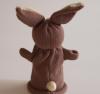 Handspielfigur Hase von hinten